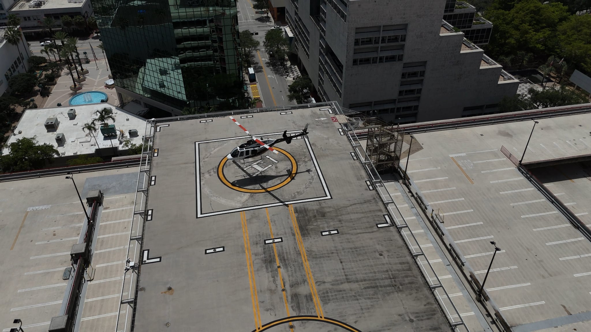 Scenic helicopter tour above Palm Beach with ocean and city views